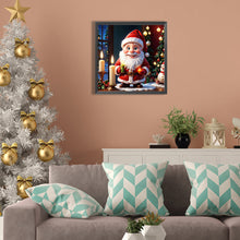 Load image into Gallery viewer, Santa Claus Holding Candle 30X30CM(Canvas) Full Square Drill Diamond Painting
