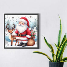 Load image into Gallery viewer, Snow Santa Claus 30X30CM(Canvas) Full Square Drill Diamond Painting
