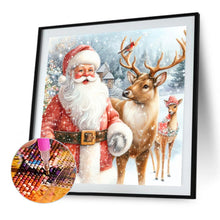 Load image into Gallery viewer, Santa Claus And Elk 30X30CM(Canvas) Full Square Drill Diamond Painting
