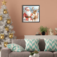 Load image into Gallery viewer, Santa Claus And Elk 30X30CM(Canvas) Full Square Drill Diamond Painting
