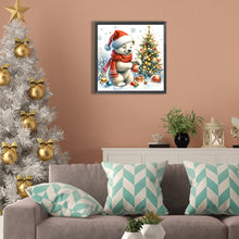 Load image into Gallery viewer, Winter White Bear And Christmas Tree 30X30CM(Canvas) Full Square Drill Diamond Painting
