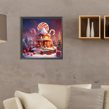 Load image into Gallery viewer, Christmas Candy House 35X35CM(Canvas) Full Round Drill Diamond Painting
