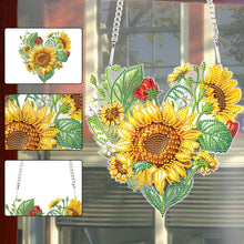 Load image into Gallery viewer, Love Sunflower Special Shaped Diamond Painting Hanging Wreath for Home Decor(#2)
