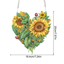 Load image into Gallery viewer, Love Sunflower Special Shaped Diamond Painting Hanging Wreath for Home Decor(#3)
