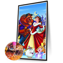 Load image into Gallery viewer, Beauty And The Beast 40*70CM(Canvas) Full Round Drill Diamond Painting
