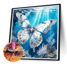 Load image into Gallery viewer, Colorful Butterfly¡¤White Butterfly 30X30CM(Canvas) Full Round Drill Diamond Painting
