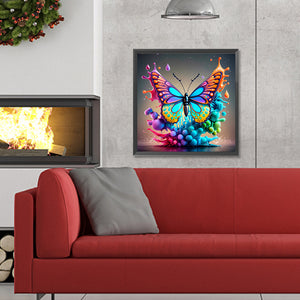 Colorful Butterfly¡¤Colorful Mist 30X30CM(Canvas) Full Round Drill Diamond Painting