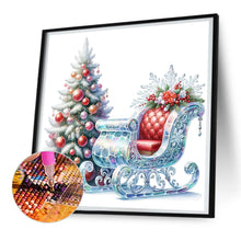 Load image into Gallery viewer, Sleigh Christmas Tree 30*30CM(Canvas) Full Round Drill Diamond Painting
