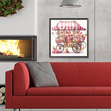 Load image into Gallery viewer, Pink Dessert Shop Trolley 30X30CM(Canvas) Full Round Drill Diamond Painting
