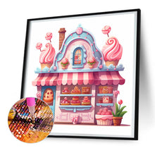 Load image into Gallery viewer, Pink Dessert Shop Trolley 30X30CM(Canvas) Full Round Drill Diamond Painting
