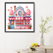 Load image into Gallery viewer, Pink Dessert Shop Trolley 30X30CM(Canvas) Full Round Drill Diamond Painting
