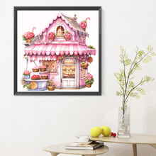 Load image into Gallery viewer, Pink Dessert Shop Trolley 30X30CM(Canvas) Full Round Drill Diamond Painting
