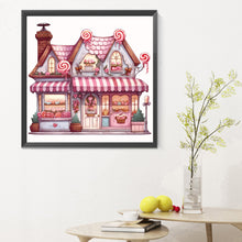 Load image into Gallery viewer, Pink Dessert Shop Trolley 30X30CM(Canvas) Full Round Drill Diamond Painting
