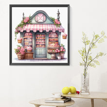 Load image into Gallery viewer, Pink Dessert Shop Trolley 30X30CM(Canvas) Full Round Drill Diamond Painting
