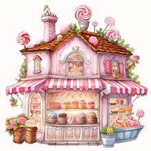 Load image into Gallery viewer, Pink Dessert Shop Trolley 30X30CM(Canvas) Full Round Drill Diamond Painting
