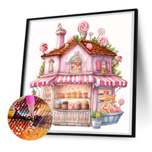 Load image into Gallery viewer, Pink Dessert Shop Trolley 30X30CM(Canvas) Full Round Drill Diamond Painting

