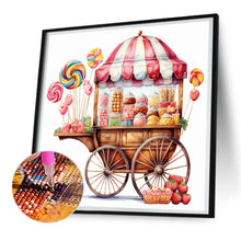 Load image into Gallery viewer, Pink Dessert Shop Trolley 30X30CM(Canvas) Full Round Drill Diamond Painting
