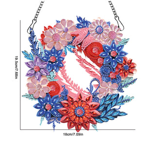 Special Shaped Diamond Painting Wreath Ornament for Home Window Door Decor (#2)