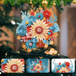 Special Shaped Diamond Painting Wreath Ornament for Home Window Door Decor (#3)