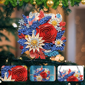 Special Shaped Diamond Painting Wreath Ornament for Home Window Door Decor (#5)