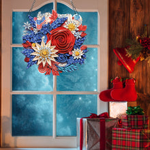 Load image into Gallery viewer, Special Shaped Diamond Painting Wreath Ornament for Home Window Door Decor (#5)
