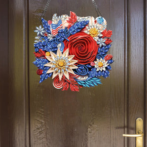 Special Shaped Diamond Painting Wreath Ornament for Home Window Door Decor (#5)