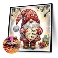 Load image into Gallery viewer, Christmas Gnome 30*30CM(Canvas) Partial Special Shaped Drill Diamond Painting
