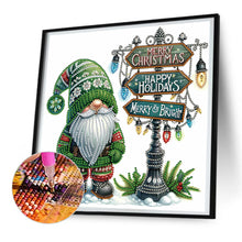 Load image into Gallery viewer, Christmas Gnome 30*30CM(Canvas) Partial Special Shaped Drill Diamond Painting
