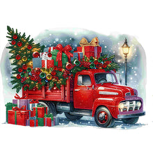 Load image into Gallery viewer, Christmas Car 40X30CM(Canvas) Partial Special Shaped Drill Diamond Painting
