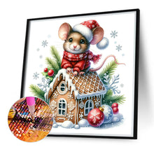 Load image into Gallery viewer, Cookie Christmas Mouse 40*40CM(Canvas) Full Round Drill Diamond Painting
