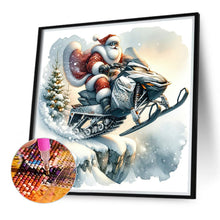 Load image into Gallery viewer, Speeding Santa Claus 40*40CM(Canvas) Full Round Drill Diamond Painting
