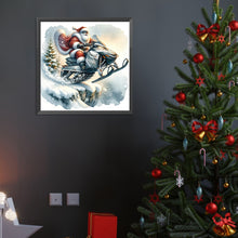 Load image into Gallery viewer, Speeding Santa Claus 40*40CM(Canvas) Full Round Drill Diamond Painting
