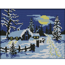 Load image into Gallery viewer, Joy Sunday Snowman And Deer (32*32CM) 14CT Stamped Cross Stitch
