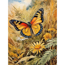 Load image into Gallery viewer, Butterfly In Reeds 35X45CM(Canvas) Full Square Drill Diamond Painting
