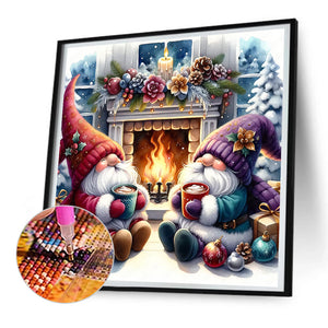 Goblin At The Hearth 30*30CM(Canvas) Full Round Drill Diamond Painting