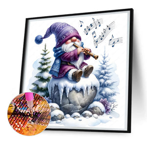 Goblin Plays The Flute 30*30CM(Canvas) Full Round Drill Diamond Painting