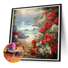 Load image into Gallery viewer, Red Flower Waves 30*30CM(Canvas) Full Round Drill Diamond Painting
