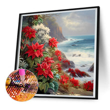 Load image into Gallery viewer, Red Flower Waves 30*30CM(Canvas) Full Round Drill Diamond Painting
