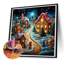 Load image into Gallery viewer, Christmas Night 30*30CM(Canvas) Full Round Drill Diamond Painting
