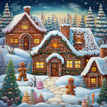 Load image into Gallery viewer, Christmas Night 30*30CM(Canvas) Full Round Drill Diamond Painting
