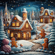 Load image into Gallery viewer, Christmas Night 30*30CM(Canvas) Full Round Drill Diamond Painting
