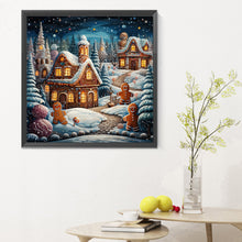 Load image into Gallery viewer, Christmas Night 30*30CM(Canvas) Full Round Drill Diamond Painting
