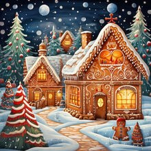 Load image into Gallery viewer, Christmas Night 30*30CM(Canvas) Full Round Drill Diamond Painting
