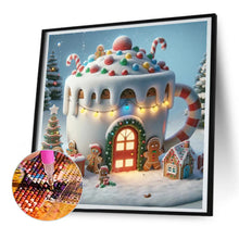 Load image into Gallery viewer, Winter Glow Cabin 30*30CM(Canvas) Full Round Drill Diamond Painting
