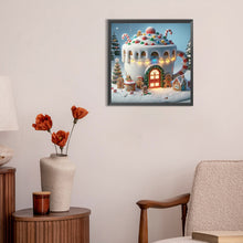 Load image into Gallery viewer, Winter Glow Cabin 30*30CM(Canvas) Full Round Drill Diamond Painting
