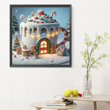 Load image into Gallery viewer, Winter Glow Cabin 30*30CM(Canvas) Full Round Drill Diamond Painting
