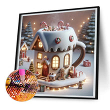 Load image into Gallery viewer, Winter Glow Cabin 30*30CM(Canvas) Full Round Drill Diamond Painting
