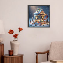 Load image into Gallery viewer, Winter Glow Cabin 30*30CM(Canvas) Full Round Drill Diamond Painting
