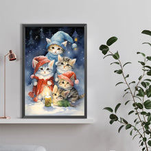 Load image into Gallery viewer, Christmas Cat 40*60CM(Canvas) Full Round Drill Diamond Painting
