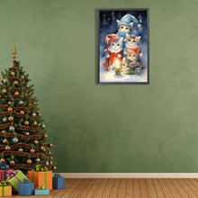 Load image into Gallery viewer, Christmas Cat 40*60CM(Canvas) Full Round Drill Diamond Painting
